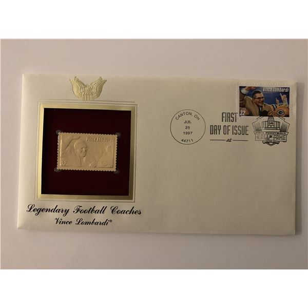 Vince Lombardi - First Day Cover - Canton, OH - 1997