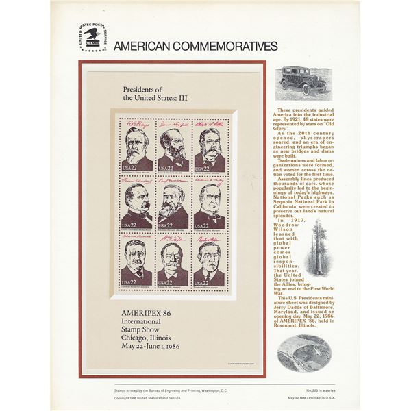 American Commemorative Stamps: Presidents of the United States Part III