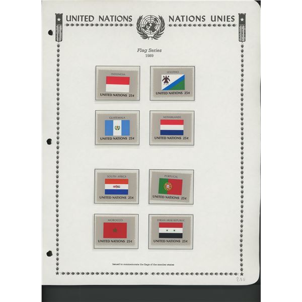 United Nations New York Stamps 1989