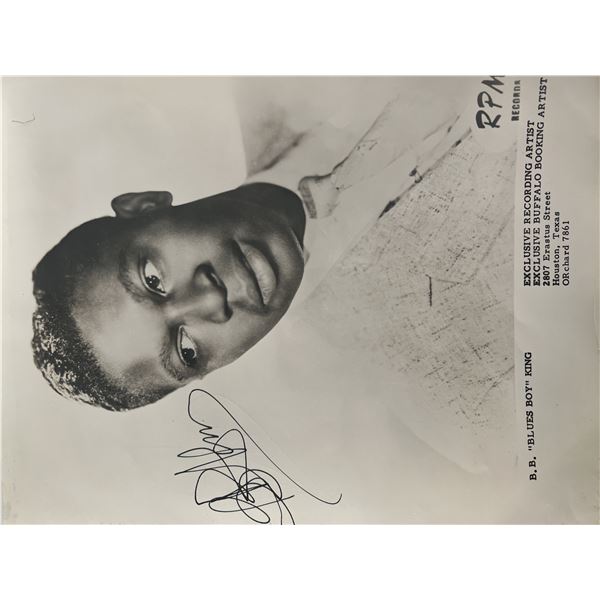 B.B. King signed photo