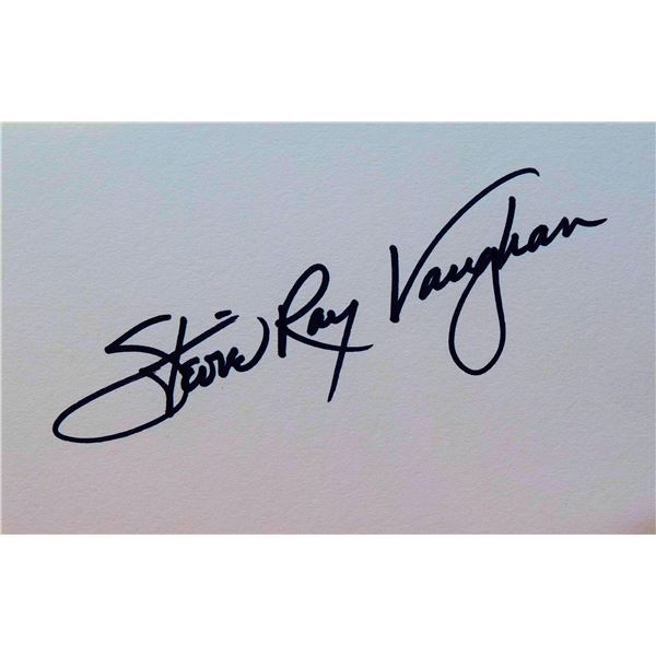 Stevie Ray Vaughan signature slip
