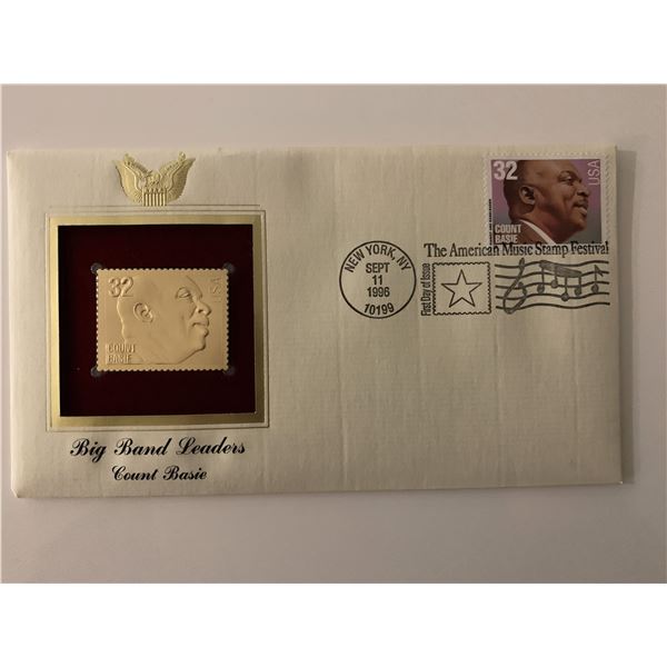 Big Band Leaders: Count Basie - First Day Cover - New York, NY. - 1996