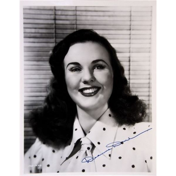 Deanna Durbin signed portrait photo