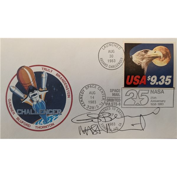 Guion Bluford Signed NASA 25th Anniversary Challenger First Day Cover