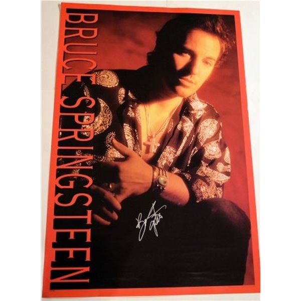 Bruce Springsteen signed promo poster
