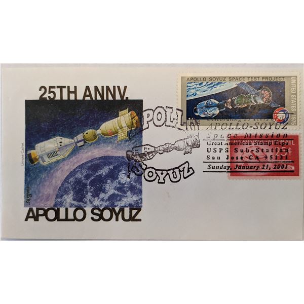 25th Anniversary Apollo Soyuz First Day Cover