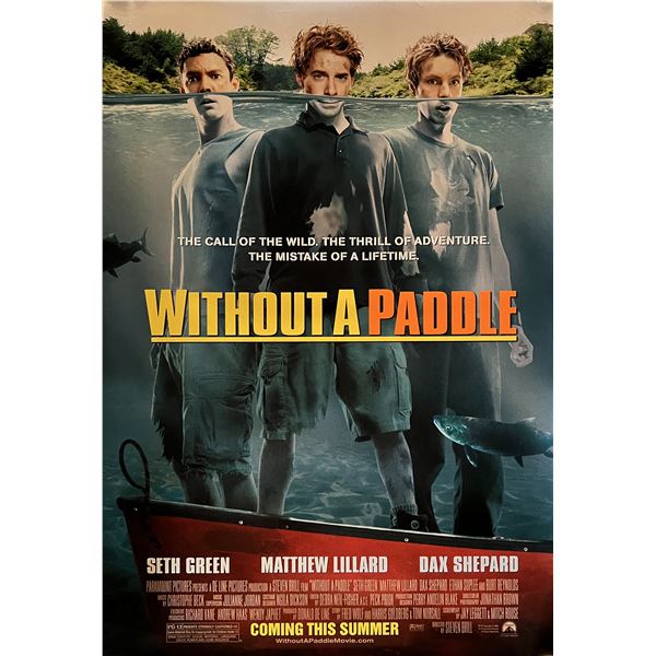 Without a Paddle double-sided 2004 original movie poster
