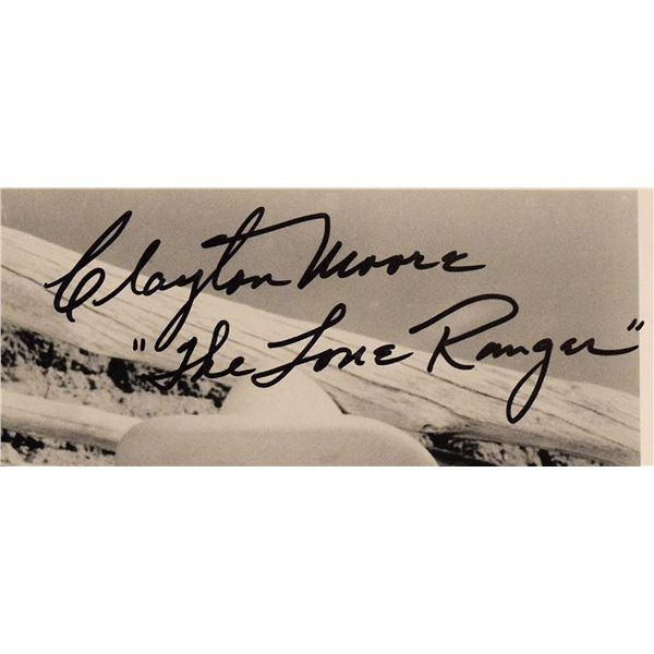 Clayton Moore signed promo photo