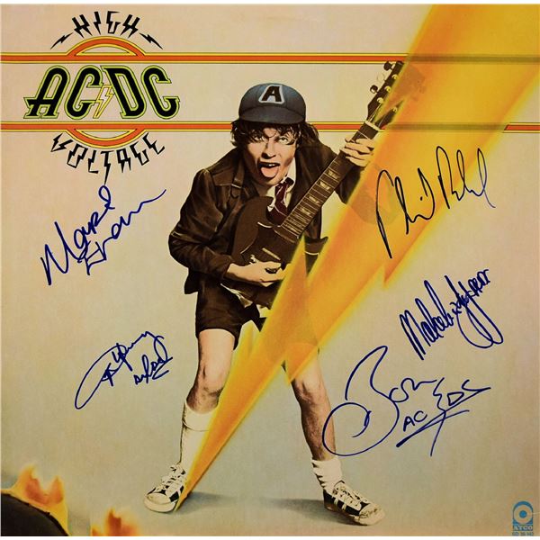 AC/DC signed High Voltage album