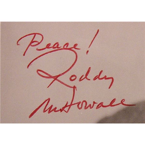 Roddy McDowall signed portrait photo