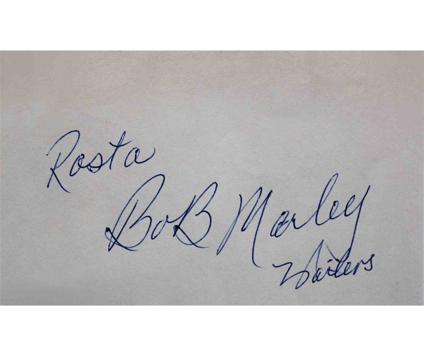 Bob Marley signature slip