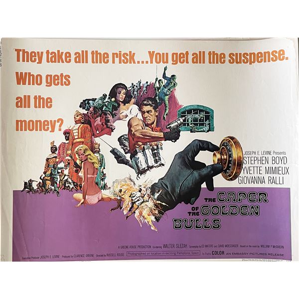 The Caper of the Golden Bulls 1967 vintage movie poster