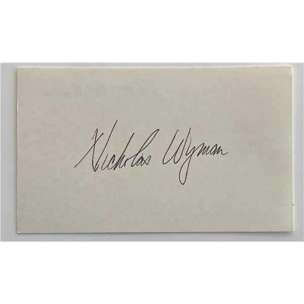 Nick Wyman original signature