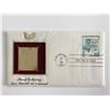 Image 1 : Stamp Collecting American Philatelic Soc. Centennial Gold Stamp Replica First Day Cover