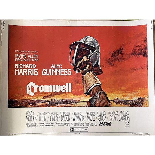 Cromwell 1970 vintage movie poster