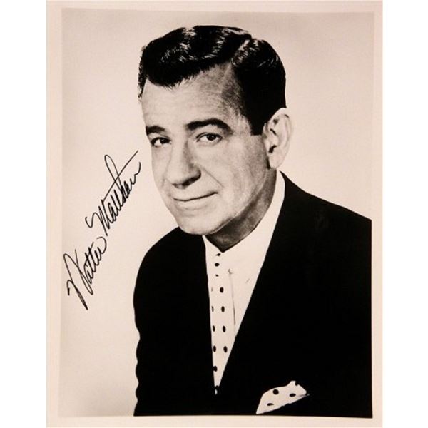 Walter Matthau signed portrait photo