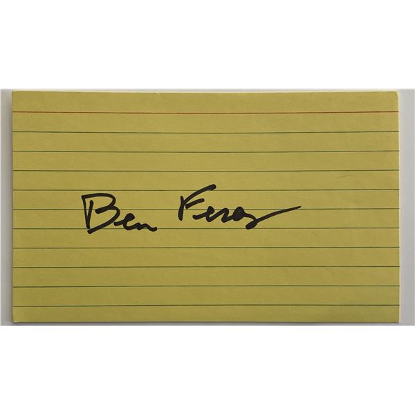 Benjamin Ferencz original signature