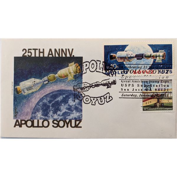 25th Anniversary Apollo Soyuz First Day Cover