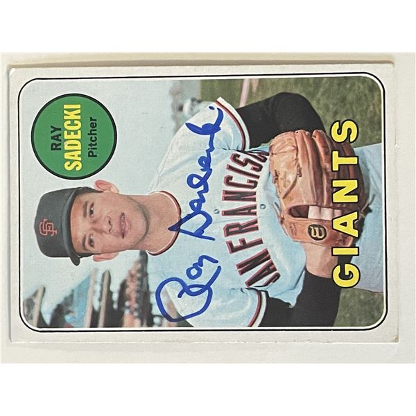 San Francisco Giants Ray Sadecki Topps #125 signed trading card
