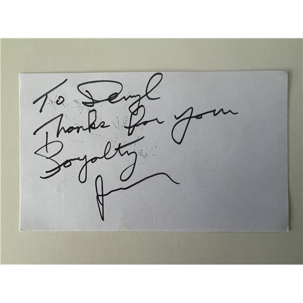 Singer Jay Black original signature