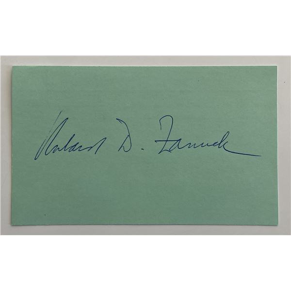 Richard D. Zanuck original signature