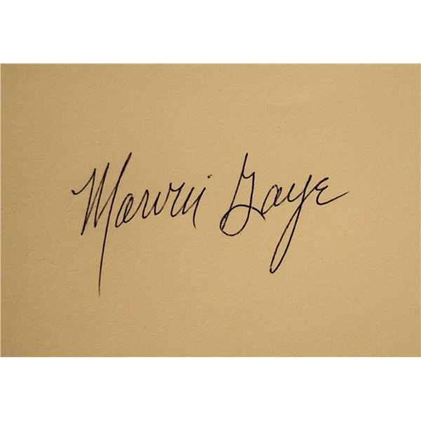 Marvin Gaye signature slip
