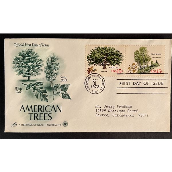 American Trees First Day Cover
