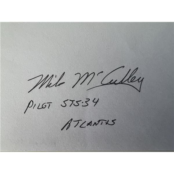 NASA astronaut Michael J. McCulley original signature