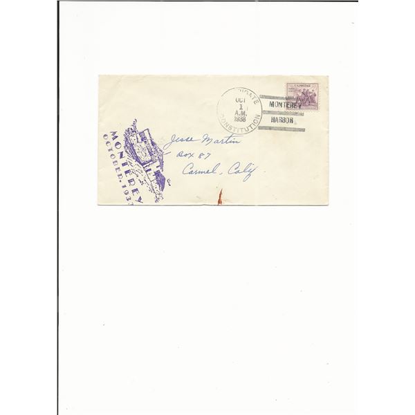 Monterey - First Day Cover - 1938