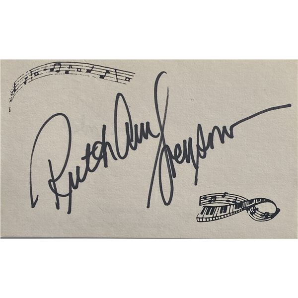 Opera singer Ruth Ann Swenson original signature