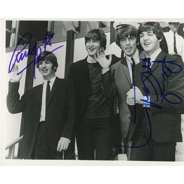 The Beatles vintage photo autographed by Paul McCartney and Ringo Starr
