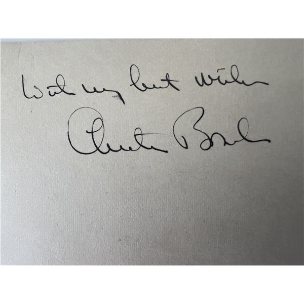 Governor of Connecticut Chester Bowles original signature