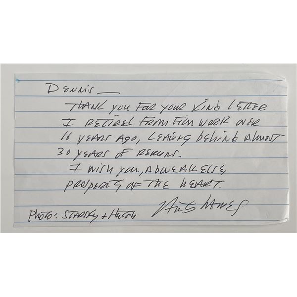 Antonio Fargas signed note