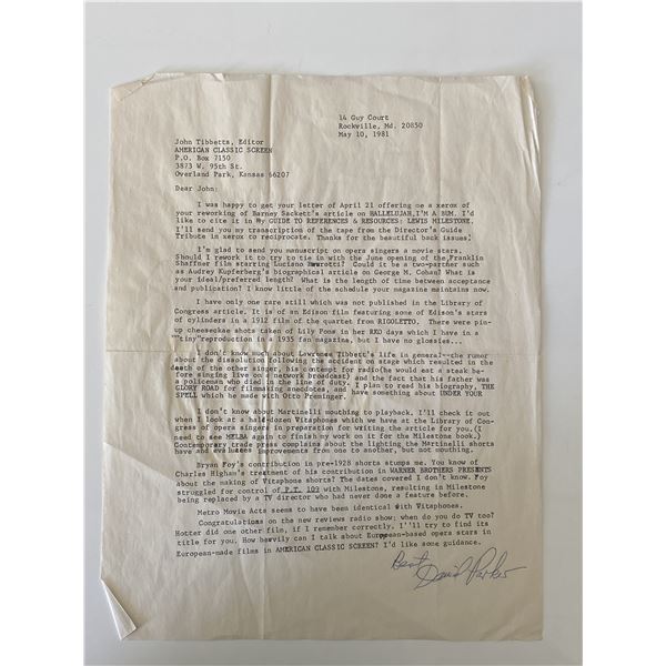 David Parker signed document