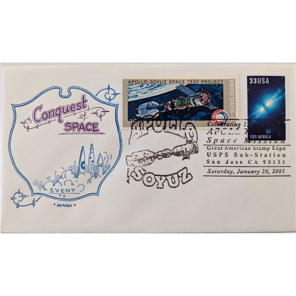 25th Anniversary Apollo Soyuz First Day Cover