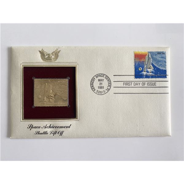 Space Achievement Shuttle Lift-Off Stamp Replica First Day Cover