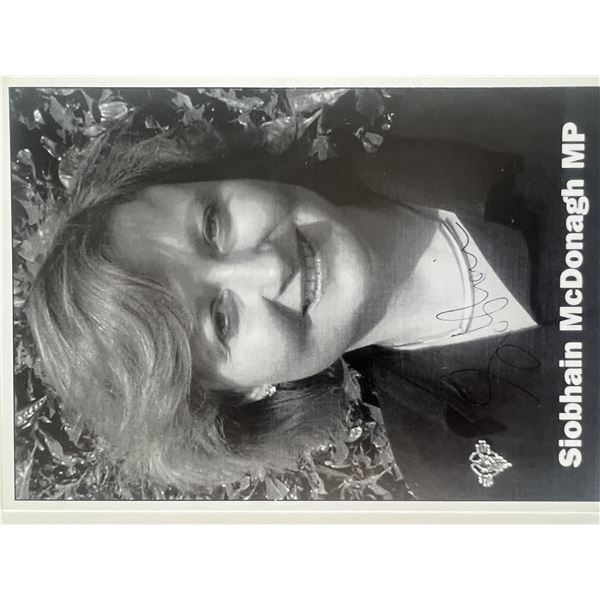 Siobhain McDonagh, MP signed photo