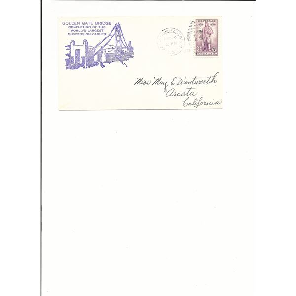Golden Gate Bridge - First Day Cover - San Francisco - 1936