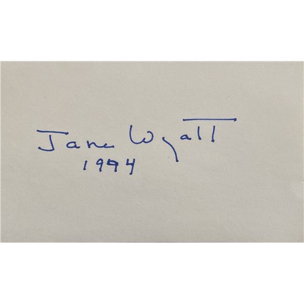 Star Trek Jane Wyatt original signature