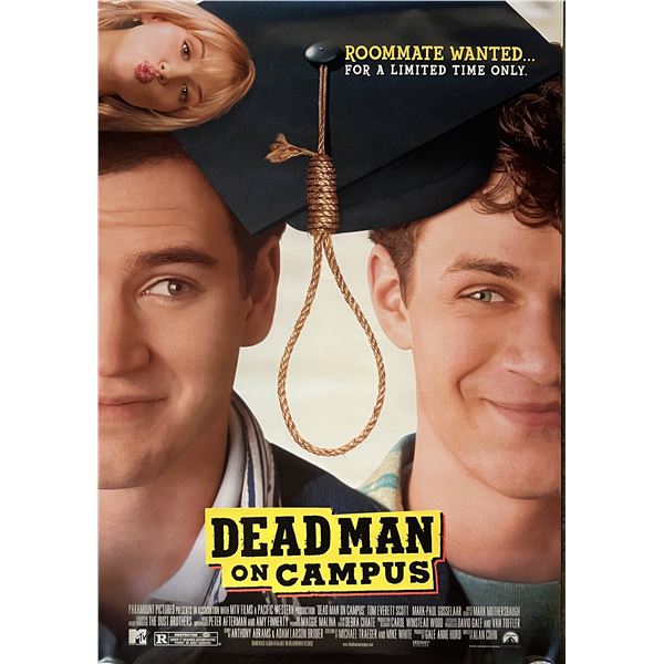 Dead Man on Campus 1998 original double-sided movie poster