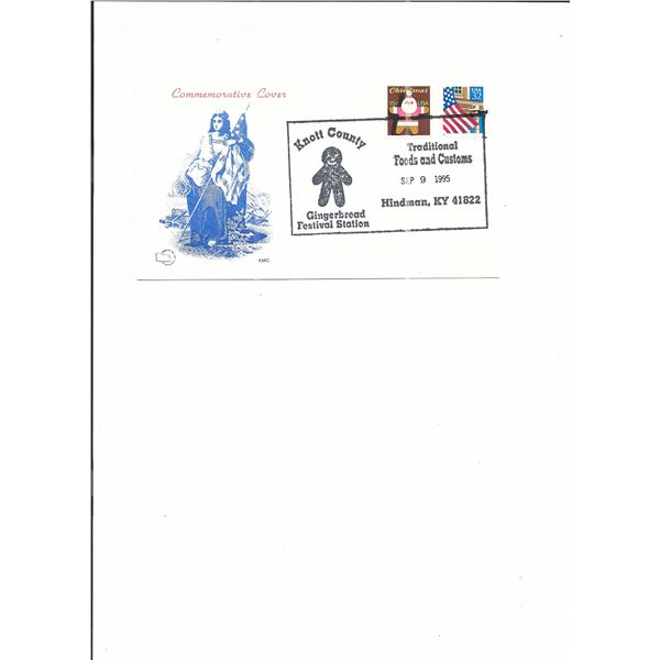 Knott County Gingerbread Festival - First Day Cover - 1995 - Hindman, KY