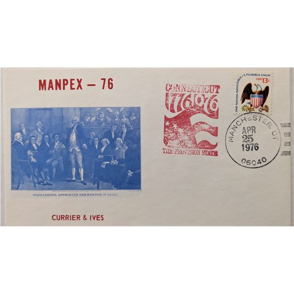 Manpex - 76 Currier and Ives George Washington First Day Cover