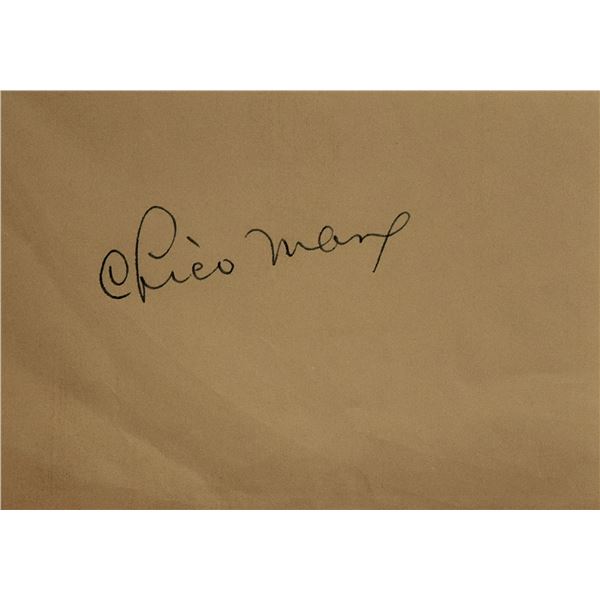 Chico Marx signature slip
