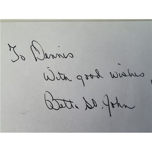 Betta St. John original signature