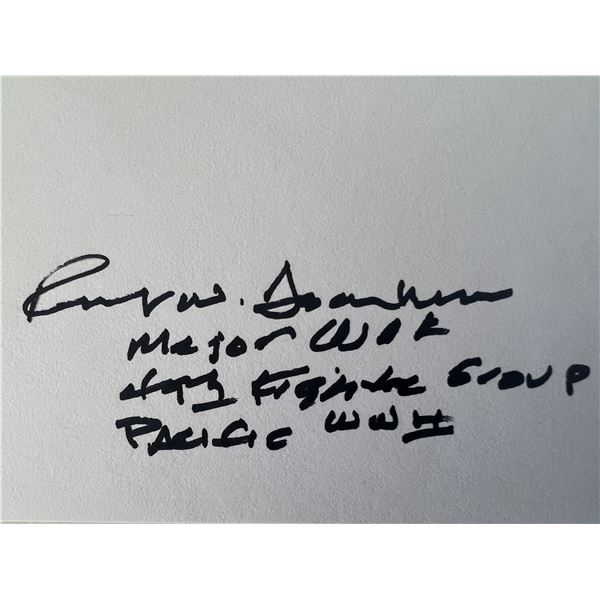 WWII Robert W. Aschenbrener  original signature