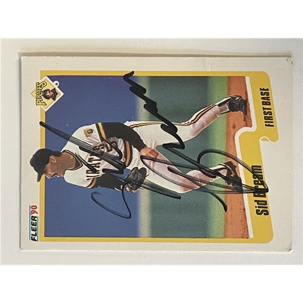 Pittsburgh Pirates Sid Bream 1990 Fleer #463 signed trading card