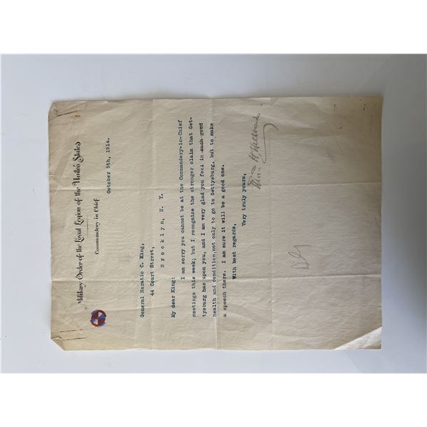 Vintage signed letter