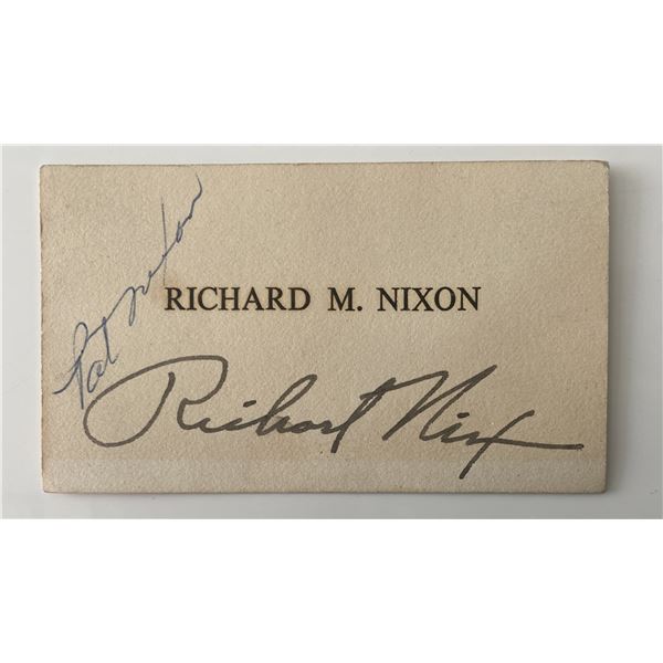 Pat Nixon original signature