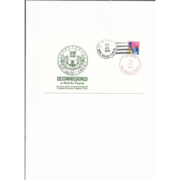 U.S.S. Guam - First Day Cover - Norfolk, VA - 1996