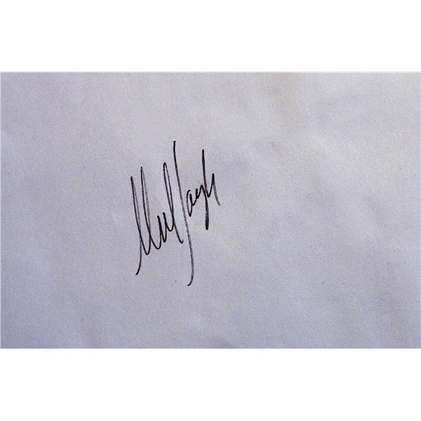 Rolling Stones Mick Taylor signature slip